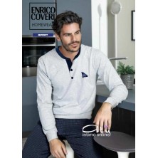 Pigiama estivo Coveri pigiameria uomo EP8130 elegant line homewear Sport