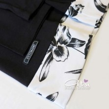 Pigiama estivo Intimami ID569 fiori nero o blu - pigiami online donna