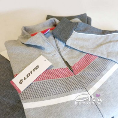 Lotto Tuta in felpa di cotone LA3504 dettagli fucsia - pigiami donna