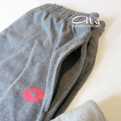 Lotto Tuta in felpa di cotone LA3504 dettagli fucsia - pigiami donna
