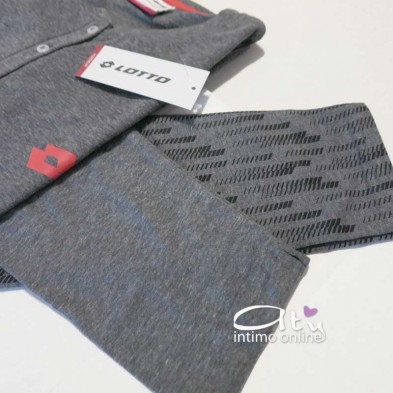 Lotto pigiama con leggings elastico esterno LP3027 grigio - pigiami da donna