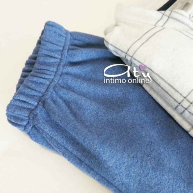 Pigiama invernale da donna Venere con righe glitter 2570