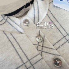 Pigiama invernale da donna Venere con righe glitter 2570