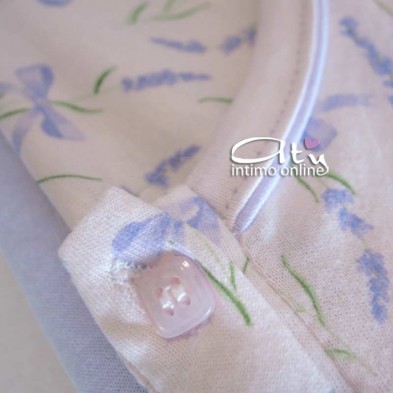 Pigiama estivo donna color confetto con fiori e fiocchi 3019 Venere