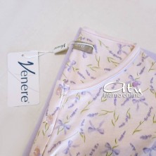 Pigiama estivo donna color confetto con fiori e fiocchi 3019 Venere