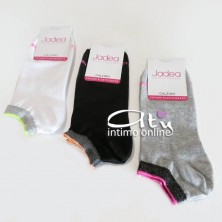 Jadea Tris calzini da donna Lurex fluo