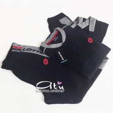 Lotto pigiama estivo uomo LP4053 Blu con logo rosso - pigiami online