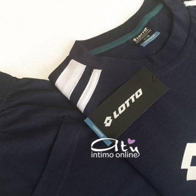 Lotto pigiama estivo LP4057 con maniche verde oltremare - pigiami uomo