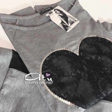 Pigiama estivo Intimami ID705 capri con pizzo - pigiami online donna