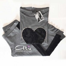 Pigiama estivo Intimami ID705 capri con pizzo - pigiami online donna