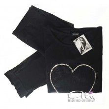 Pigiama estivo Intimami ID705 capri con pizzo - pigiami online donna