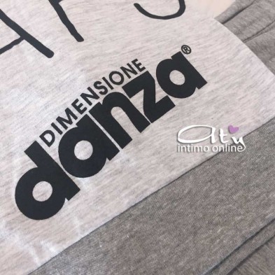 Pigiama Dimensioni Danza con bande nere DD20174 - pigiami donna estivi