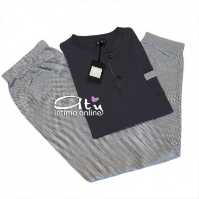 Pigiama estivo Coveri EP8144 Prestige line homewear spiga - pigiameria da uomo