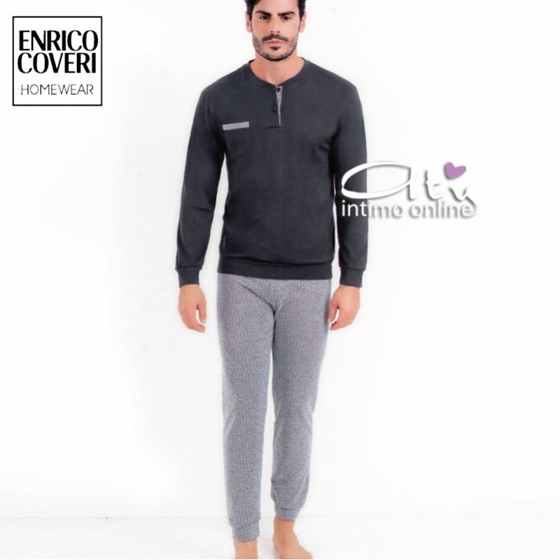 Pigiama estivo Coveri EP8144 Prestige line homewear spiga - pigiameria da uomo