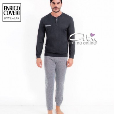 Pigiama estivo Coveri EP8144 Prestige line homewear spiga - pigiameria da uomo