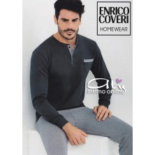 Pigiama estivo Coveri EP8144 Prestige line homewear spiga - pigiameria da uomo