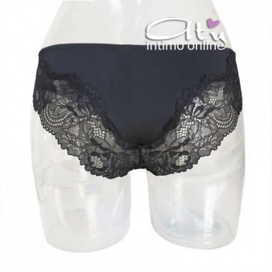 Slip Saten Lormar pizzo frastaglio - mutande donna