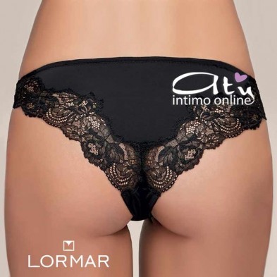 Slip Saten Lormar pizzo frastaglio - mutande donna