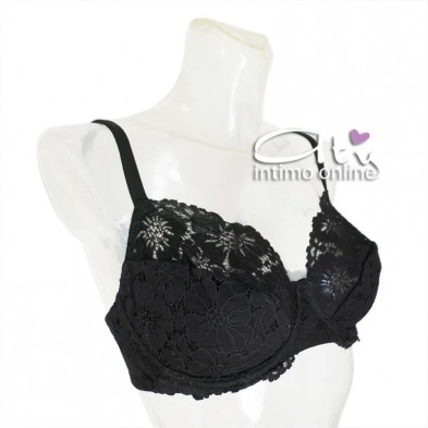 Balconcino ferretto 3D 451 Belseno Lepel intimo da donna pizzo cotton C e B