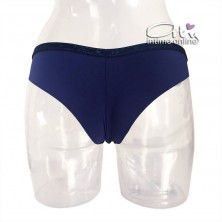 Completo con reggiseno triangolo blu Infiore  MAR 1969 + mutanda brasiliana donna