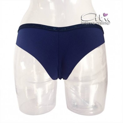 Completo con reggiseno triangolo blu Infiore  MAR 1969 + mutanda brasiliana donna