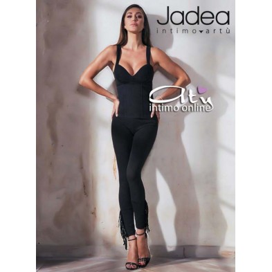 Jadea leggings estivo con frange finto camoscio 4172