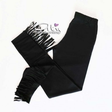 Jadea leggings estivo con frange finto camoscio 4172