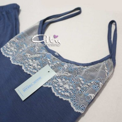 Pigiama top + shorts delicato con pizzo MagicDream 8118 - pigiami da donna