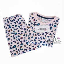 Pigiama Jadea Girl bimba 4-12 anni macularo rosa cipria P2001