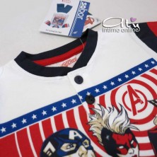 Pigiama Evengers bimbo 4-7 anni stampa rossa e blu