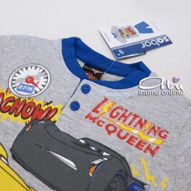 Pigiama Disney Cars bimbo 4-7 anni stampa piazzata