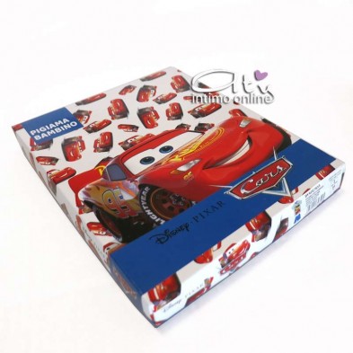 Pigiama Disney Cars bimbo 4-7 anni stampa piazzata