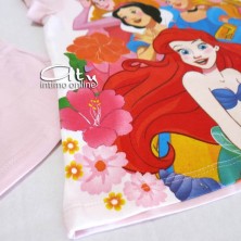 Pigiama Principesse Disney bimba 3-7 anni Belle, Cenerentola, Biancaneve, Ariel e Aurora