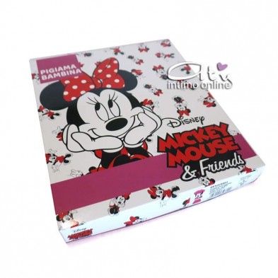 Pigiama Topolina Disney bimba 3-5 anni Fuxia