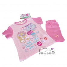 Pigiama bimba 18-30 mesi stampa Milady e Pilou Bufficats 44  gatti