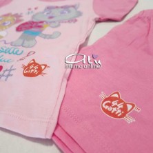 Pigiama bimba 18-30 mesi stampa Milady e Pilou Bufficats 44  gatti