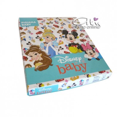 Pigiama bimba 18-30 mesi stampa Topolina e Topolino glitter Disney