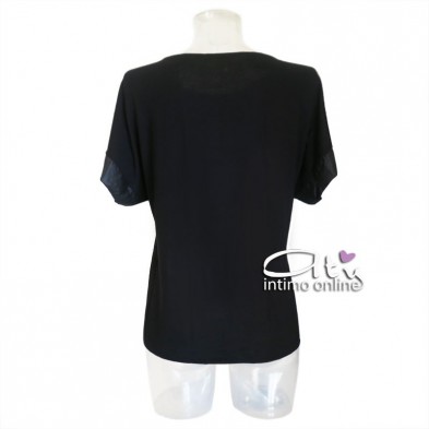 Jadea maglia manica svasata bordo lucido 4162