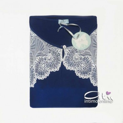 Set dreamwear in viscosa top + pantaloncino 8759 Andra pigiami made in Italy