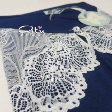 Set dreamwear in viscosa top + pantaloncino 8759 Andra pigiami made in Italy