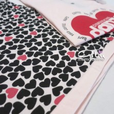 Pigiama Dimensioni Danza t-shirt + shorts cuoricini DD20186 pigiami online