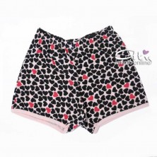 Pigiama bimba Dimensioni Danza t-shirt + shorts cuoricini DD22114K - pigiami coordinati