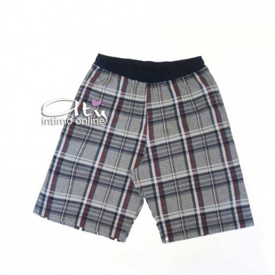 Pigiama estivo da uomo Coveri EP9133 Sport line homewear Scozzese