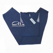 Pigiama bianco delicato con pizzo perla MagicDream 8117 - pigiami donna