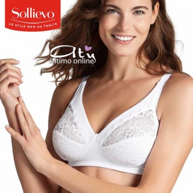 Reggiseno PIUMA comfort Sollievo coppe in nuovo pizzo senza ferretto