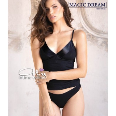 Completinto Deluxe Magic Dream Blu Nero e Tiffany 8170 - top + mutandine donna