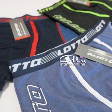 Tris Boxer uomo Lotto Sport piping contrasto LB1259 - mutande intimo