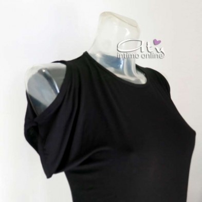 Maglia donna con spalla larga nuda 8194