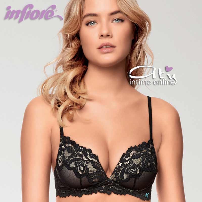 Push-up graduato reggiseno senza ferretto in pizzo romantic Infiore 5011