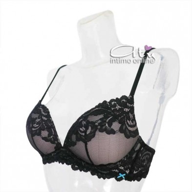 Push-up graduato reggiseno senza ferretto in pizzo romantic Infiore 5011